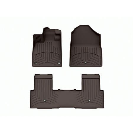 Weathertech Cocoa, Front and Rear and Rear FloorLiner HP 471796-1-2IM