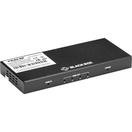 Black Box BLACK BOX, Splitter, HDMI 1 Input/4 Output; Locking Power Connector VSP-HDMI2-1X4