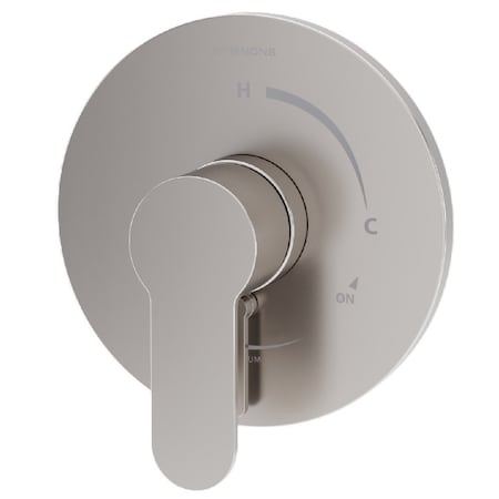 Symmons Identity Wall Mounted Single Handle Shower Valve Trim with Volume Control Lever (Valve Not Included) S6790STNTRM