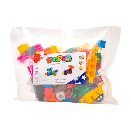 Snapo Jr. Building Blocks, Mega Builders Kit, 125-Piece Set SN32-125