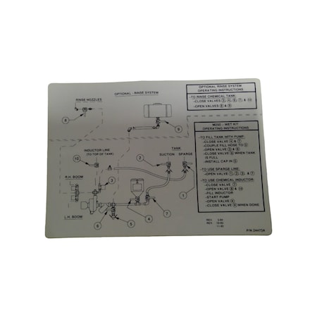 Cnh DECAL, CNH OEM BN24473A BN24473A