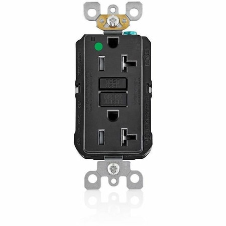 Leviton Duplex Straight Blade Receptacle, 5-20R, 20 A, 125V AC, 2 Pole, 3 Wire, Flush Mount, Grounded AFTR2-HGE