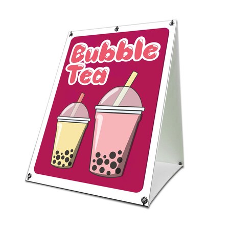 Signmission Bubble Tea, 24 Inch x 18 Inch A-frame Yard Sign, Coroplast Yard Sign SBC-1824-30351