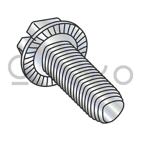 Oxoxo 1/4-20X1 Slot IndHexWash Serrated Taptite Alternative Thread Roll Fully Thrd Zinc BakeWax, 2500PK 507042