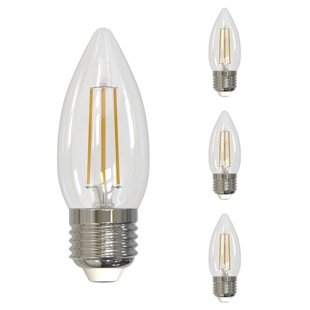 Bulbrite 40W Equivalent Warm White Light B11 Dimmable LED Filament Light Bulb, 4PK 861418