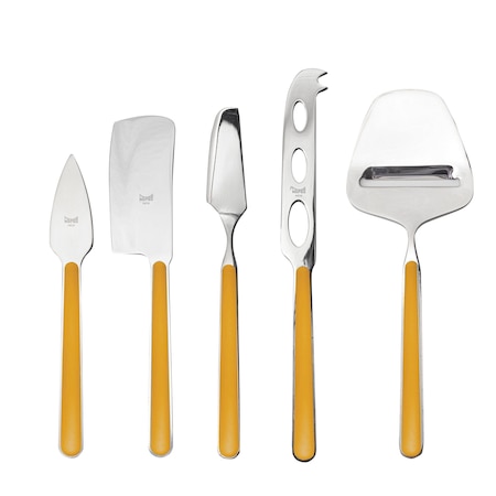 Mepra Fantasia Cheese Knives - 5 Pieces - Mustard 10O74405