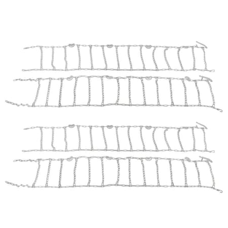 Mytee Products Twist Link Tire Chain - Single For 24.5in tires truck semi tire chains Set of 2, 2PK TC245VSx2