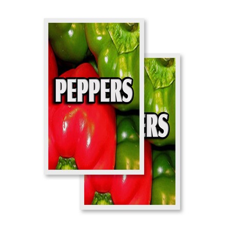 Signmission Peppers, Vinyl Decals Only 24 Inch x 36 Inch, Vinyl Decal, 2PK DSB-2436-2PACK-Peppers