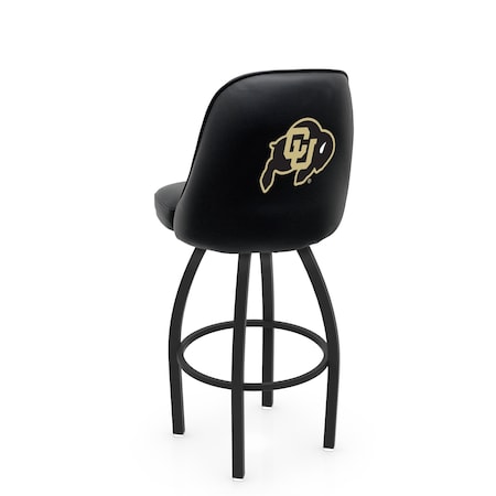 Holland Bar Stool Co Logo Grizzly Colorado 36 in. Swivel Bar Stool with Black Wrinkle Finish L048