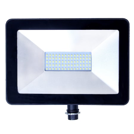 Factory 2U Lighting LED Flood Light 50w, 5000lm, 5000K, Knuckle Mount, 110-130V AC, Black 803822