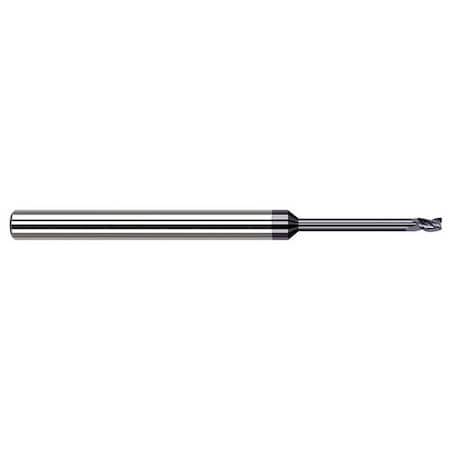 Harvey Tool Miniature End Mill-4 Flute-Square, 789125-C3, AlTiN, .025" Cutter Diameter, .037" Length of Cut 789125-C3