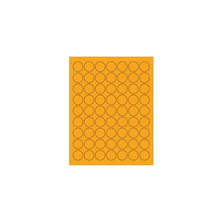 Bubblefast 1'' Fluorescent Pink Circle Laser Labels-63 Labels per Sheet BFLL191OR