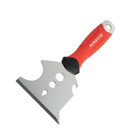Powertec 9-in-1 Painter's Tool w/ 4in Stainless Steel Putty Knife with 3/8in & 1/4in Wrench 72068