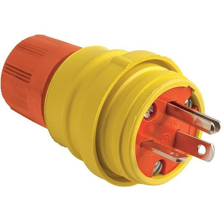 Pass & Seymour Straight Blade Plug, 5-20P, 20 A, 125V AC, 2 Pole, Screw Terminals, Non-Grounded 14W33AM