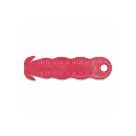 Klever Kutter Safety Cutter, 4-5/8 in L, Straight Blade, Steel, Plastic, Red, 10PK 926-KCJ-1R