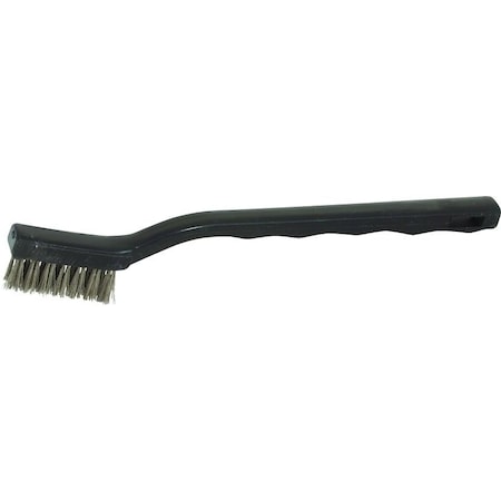 Dqb Detail Brush, 1/2 in L Trim, Stainless Steel Bristle, 7-3/4 in OAL 11353