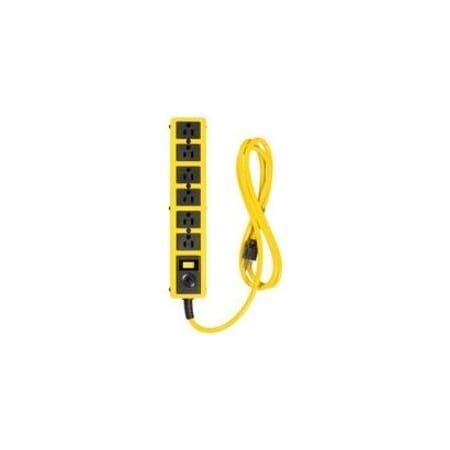 Southwire Outlet Strip, SJTW, 6 ft., Yellow 5139N
