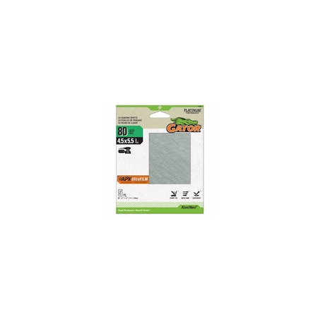 Ali Industries APX Ultrafilm Palm Sander 1/4 Sanding Sheets, 80 Grit, 3-Pk. 5162