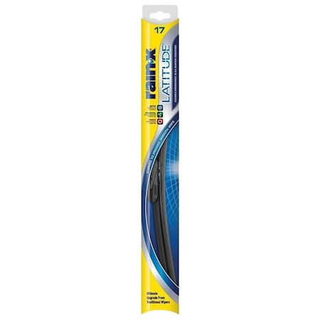 Rain-X Latitude 5079283-1/5079283 Winter Wiper Blade, 17 in, Curved Blade, Rubber 5079283-2/5079283