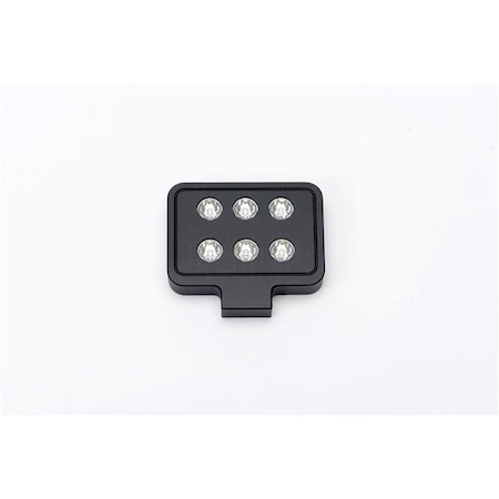 Putco Fog Light Kit, LED Bulb; 6 LED Bulbs; 4 Inch Square; 30 Watt; 2400 Lumens; Clear Lens; Black Billet 10004