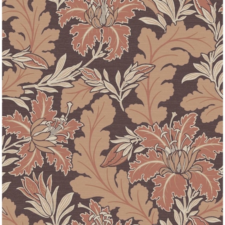 A-Street Prints Butterfield Burgundy Floral Wallpaper 2970-26144