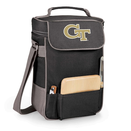 Picnic Time Family Of Brands NCAA Georgia Tech Yellow Jackets Duet Wine and Cheese Tote Bag 623-04-175-194-0