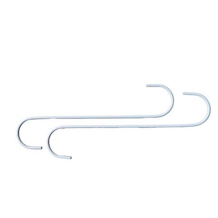 Living Accents EXTNDR HOOK S WHT 12 IN., 2PK 58049