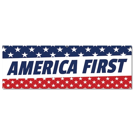 Signmission America First, 24 Inch, Banner B-72-30340