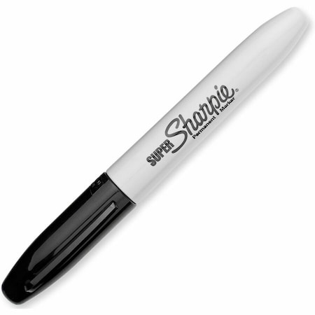Sanford Sharpie, SUPER PERMANENT MARKER, FINE BULLET TIP, BLACK, DOZEN 33001