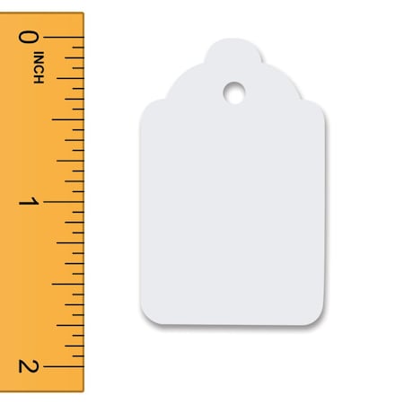 Specialty Store Services White Unstrung Merchandise Tags, 1 1/8 In. W X 1 3/4 In. H 5909