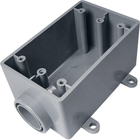 Abb 5133363U 0.5 in. 1 Gang Outdoor PVC End Box 32033