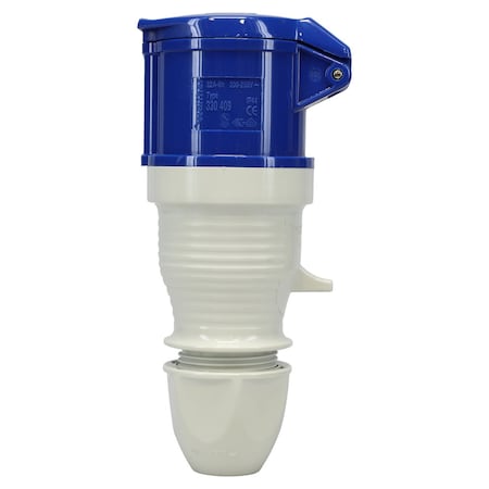 Walther-Werke Pin and Sleeve Connector, 30A, 3Ã¸ 250 or 230, 3 Phase, 3 Pole, NEMA Not Rated 330409