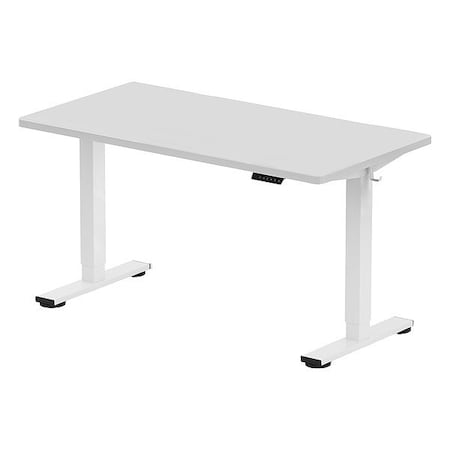 Flexispot Desk, Electric, Adjustable, White, 55x28 E2WR5528W