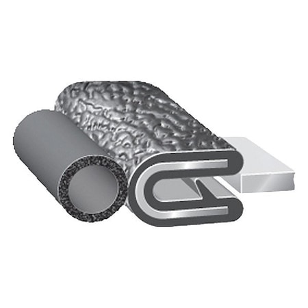Trim Lok Inc Trim Seal, Black, 250 ft L 7M062B3X1/16C-250