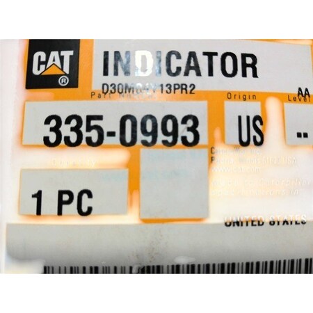 Caterpillar INDICATOR, CATERPILLAR OEM 3350993 3350993
