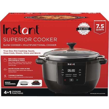 Instant Pot 7.5 Qt. Superior Multi-Functional Slow Cooker 140-4040-01