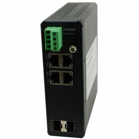 Transition Networks Unmanaged Hardened Gigabit Ethernet Switch 4 10/100/1000Base-T Ports + 2 100/1000Base-X SFP Slots SISTG1040-242-LRT