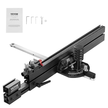 Vevor Precision Table Saw Miter Gauge Standard Slot 3/4''x3/8'' 19-35 in Grating TN-1122D