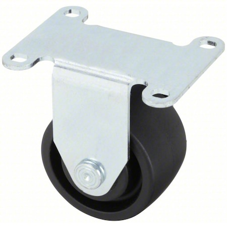 Zoro Select Plate Caster, 1000 lb. Load Rating, Rigid P10HR-NG030K-P-ZN