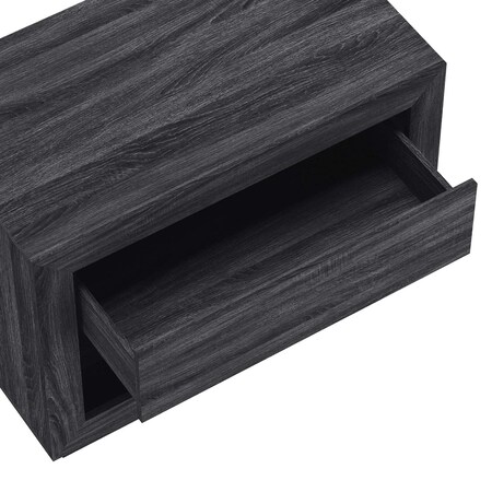 Manhattan Comfort Soren 32 in Nightstand in Charcoal Gray (1-Drawer) NS1877-3