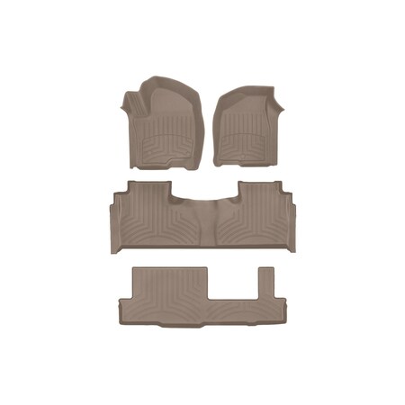 Weathertech Tan, Front and Rear and Rear FloorLiner HP 451632-1-2-4IM