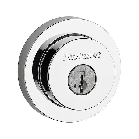 Kwikset Double Cylinder Deadbolt, 1" L Throw, Zinc 159-RDT-26-SMT-6AL-STRKP-K3