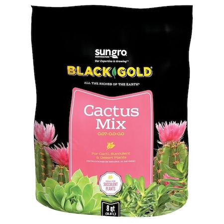 Sun Gro BLACK GOLD Cactus Mix, Granular, Brown/Earthy, 240 Bag 1410602 8 QT P