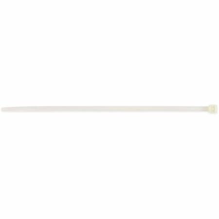 Tatco Cable Tie, 8 in L, Natural, Nylon, 50 lb Strength, 1000 PK 22200