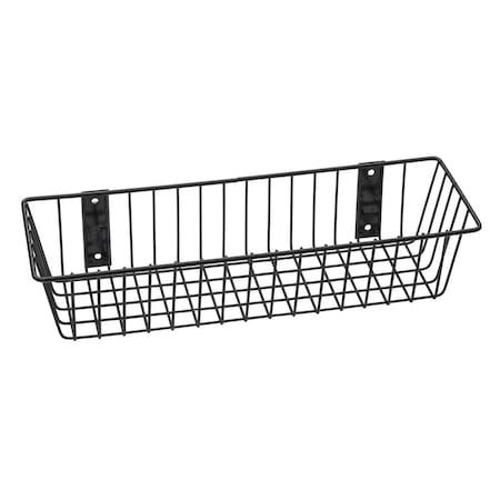 Rack Em Racks Universal Wire Basket, Black - 18 x 6 x 4 in. 9076-B