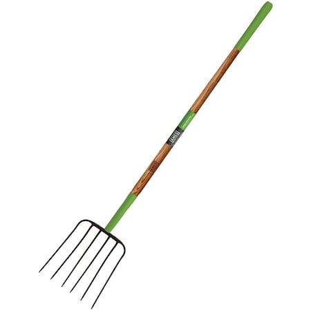 Ames Manure Fork, Steel Tine, Wood Handle, 61 in L Handle 2826900
