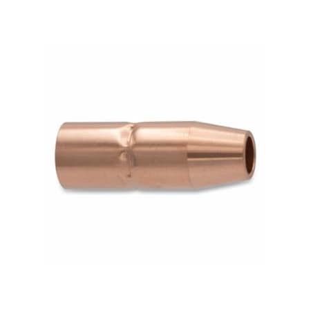 Best Welds MIG Gun Nozzle, 1/8 in Recess, 1/2 in Bore, Miller Style, Copper, 2PK 900-169-724