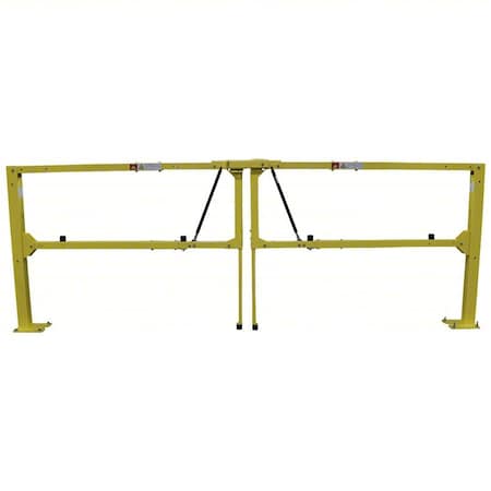 Edgesafe Paired Gate, 108"to168"Adj.Opening, Yellow ESGDBL-120-PCY