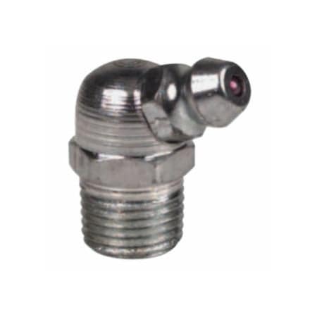 Alemite Hydraulic Fittings, Elbow - 65 Degrees, 27/32 in, Male/Male, 1/8 in (PTF) 025-LAGN-1612-B