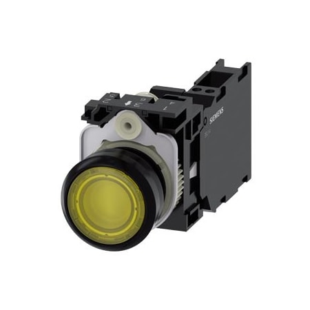 Siemens Illuminated pushbutton 22 mm 3SU1106-0AB30-3FA0-ZY10